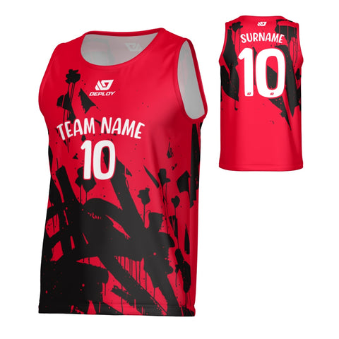 Paint Sports Singlet - Red