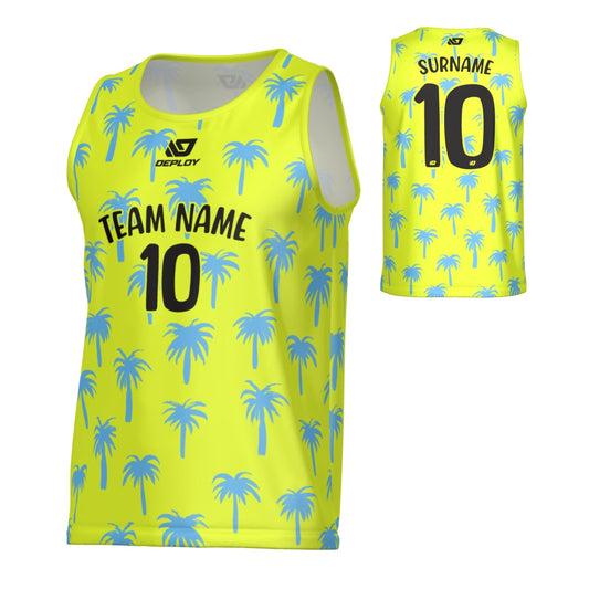 Palms Sports Singlet - Neon Yellow