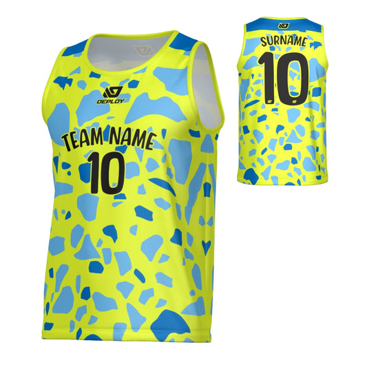 Pebbles Sports Singlet - Neon Yellow
