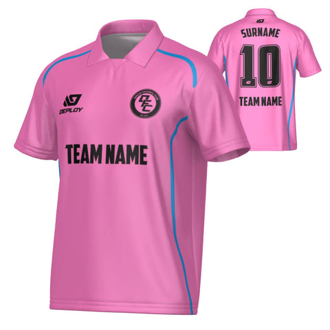 Contour Collared Jersey - Pink