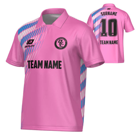 Spray Collared Jersey - Pink