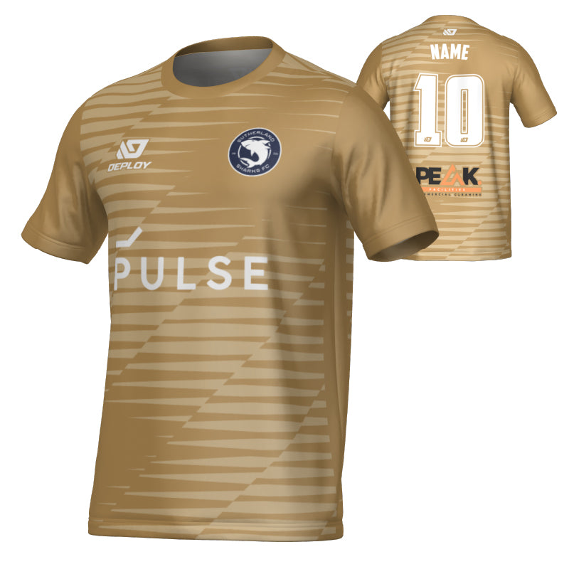 SUTHERLAND SHARKS SUMMER - STATIC - VEGAS GOLD