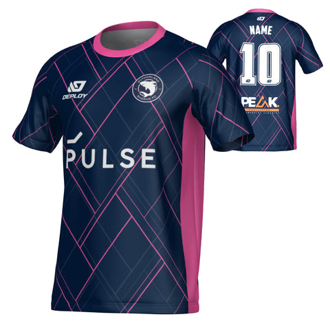SUTHERLAND SHARKS SUMMER - PLAID - NAVY & PINK