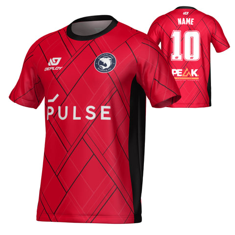 SUTHERLAND SHARKS SUMMER - PLAID - RED