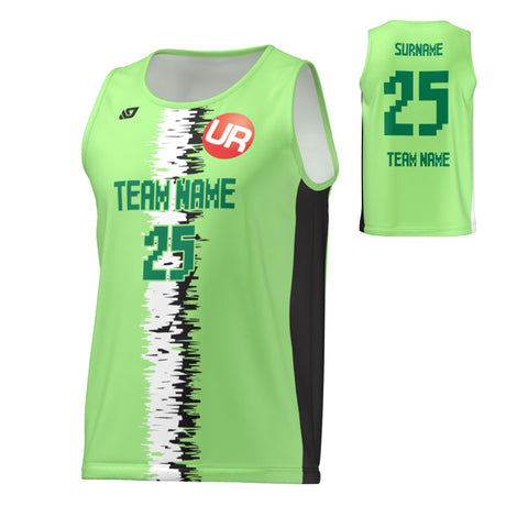 URBAN REC - FLIGHT SINGLET STATIC STRIPE - NEON GREEN