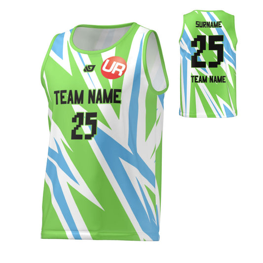 URBAN REC - FLIGHT SINGLET SLASH - NEON GREEN