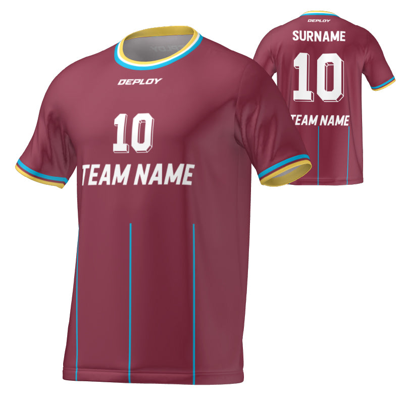 FLIGHT JERSEY 2 - MAROON - Deploy Football - Australia's Best Footballs & Soccer Balls