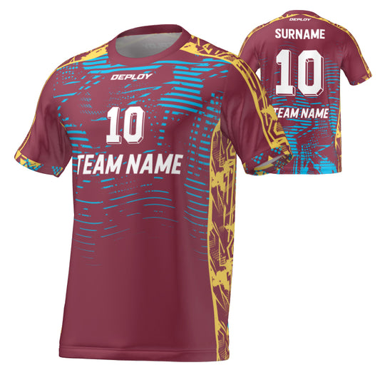 FLIGHT JERSEY 7 - MAROON - Deploy Football - Australia's Best Footballs & Soccer Balls
