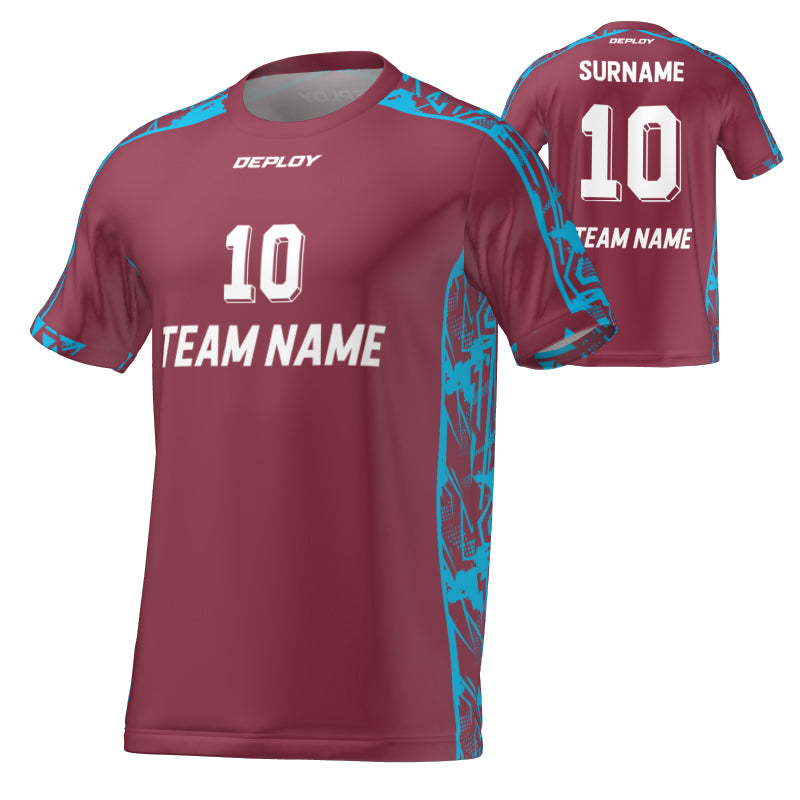 FLIGHT JERSEY 8 - MAROON - Deploy Football - Australia's Best Footballs & Soccer Balls