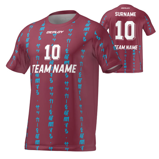 FLIGHT JERSEY 10 - MAROON - Deploy Football - Australia's Best Footballs & Soccer Balls
