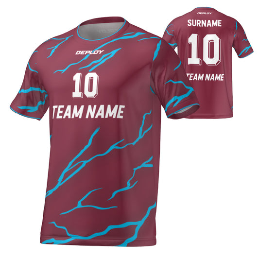 FLIGHT JERSEY 13 - MAROON - Deploy Football - Australia's Best Footballs & Soccer Balls