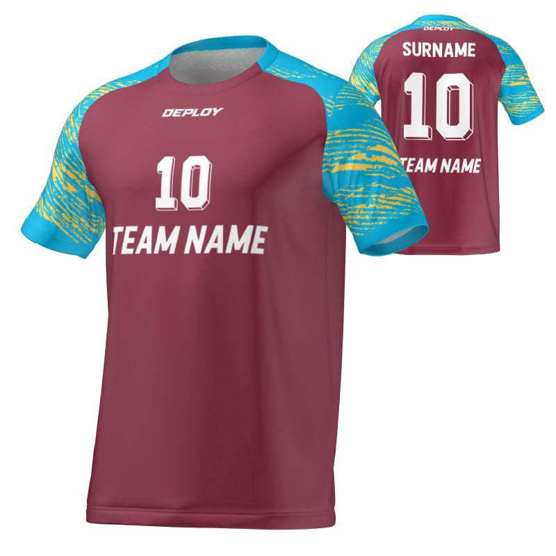 FLIGHT JERSEY 14 - MAROON - Deploy Football - Australia's Best Footballs & Soccer Balls