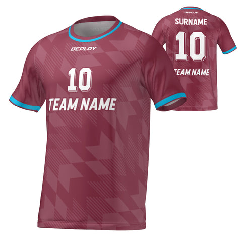 FLIGHT JERSEY 15 - MAROON - Deploy Football - Australia's Best Footballs & Soccer Balls
