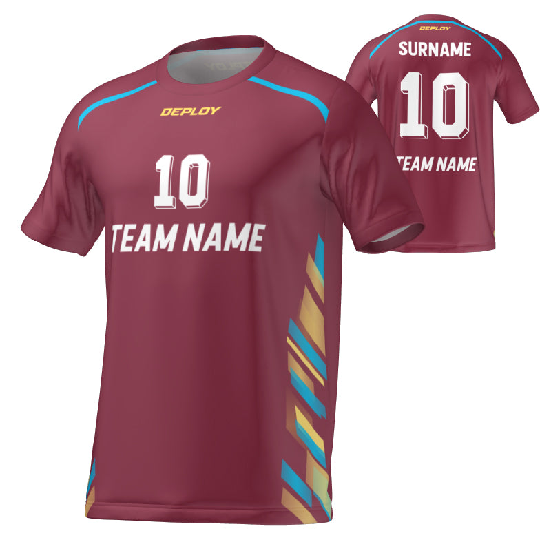 FLIGHT JERSEY 17 - MAROON - Deploy Football - Australia's Best Footballs & Soccer Balls