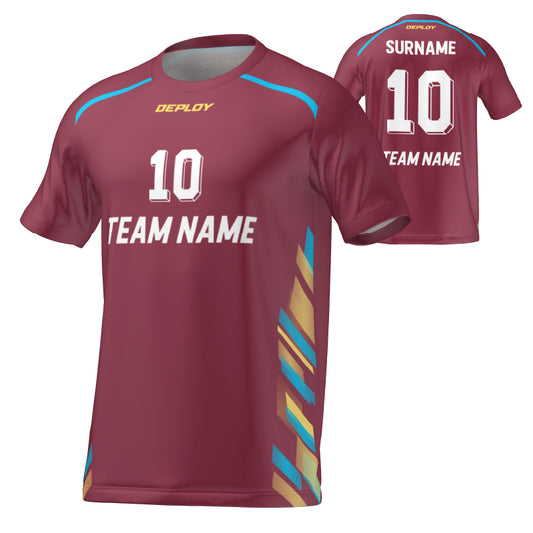 FLIGHT JERSEY 17 - MAROON - Deploy Football - Australia's Best Footballs & Soccer Balls