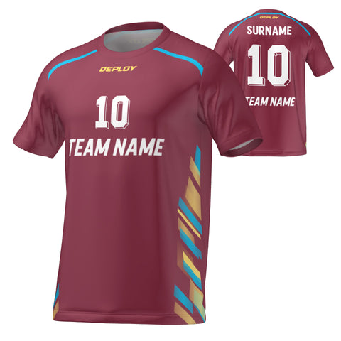 FLIGHT JERSEY 17 - MAROON - Deploy Football - Australia's Best Footballs & Soccer Balls