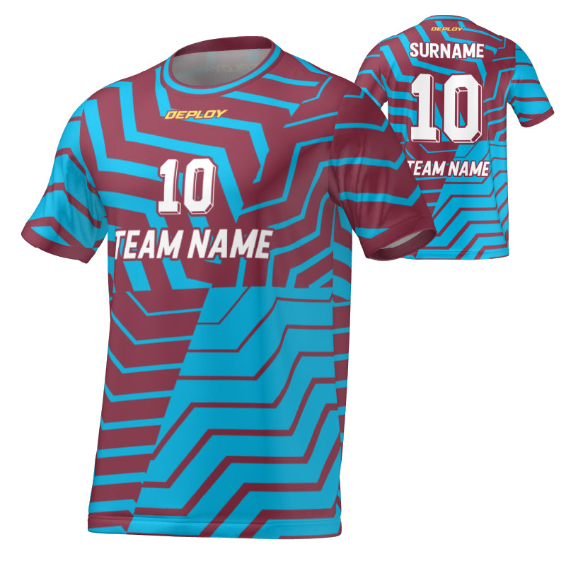 FLIGHT JERSEY 20 - MAROON - Deploy Football - Australia's Best Footballs & Soccer Balls