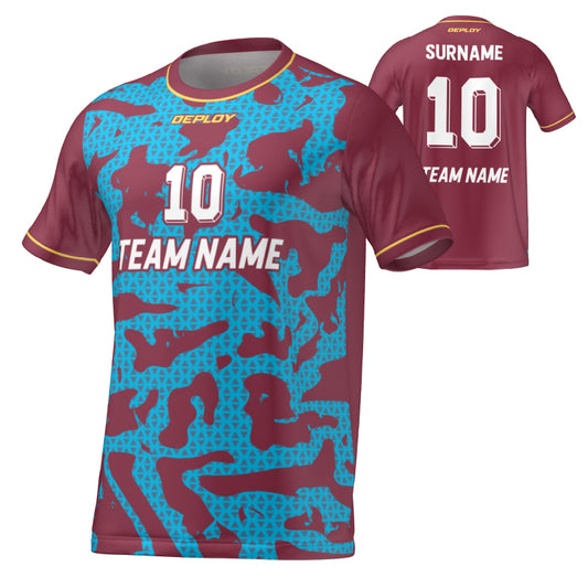 FLIGHT JERSEY 22 - MAROON - Deploy Football - Australia's Best Footballs & Soccer Balls