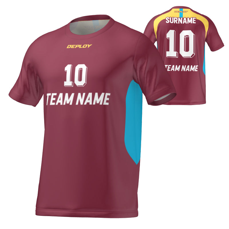 FLIGHT JERSEY 24 - MAROON - Deploy Football - Australia's Best Footballs & Soccer Balls