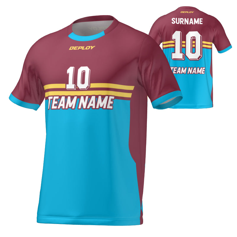 FLIGHT JERSEY 25 - MAROON - Deploy Football - Australia's Best Footballs & Soccer Balls