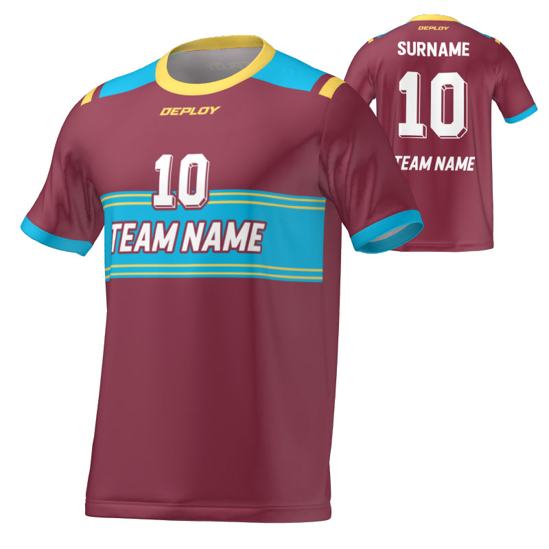FLIGHT JERSEY 26 - MAROON - Deploy Football - Australia's Best Footballs & Soccer Balls