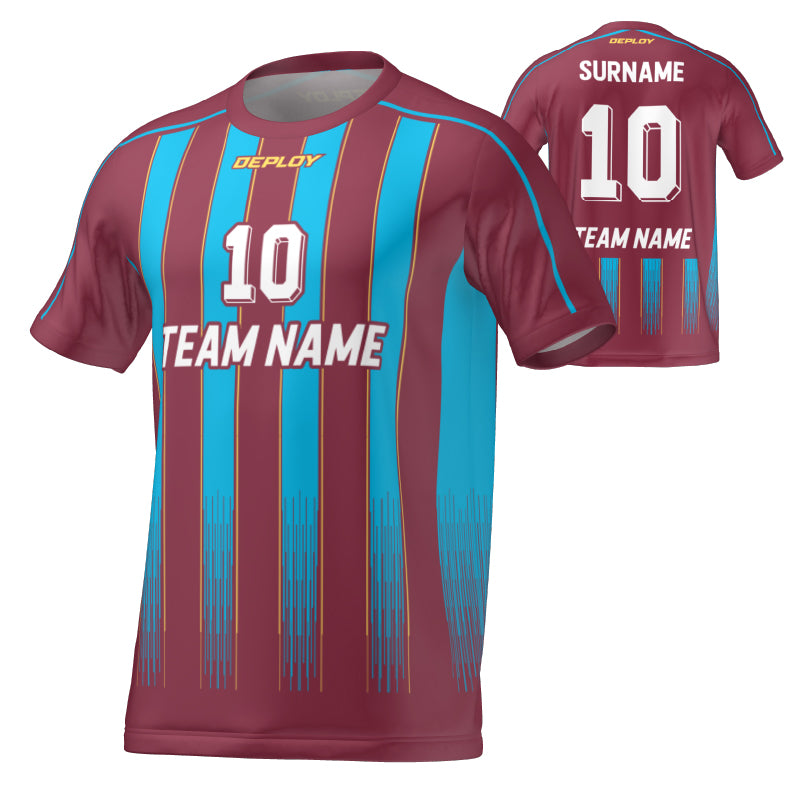 FLIGHT JERSEY 27 - MAROON - Deploy Football - Australia's Best Footballs & Soccer Balls