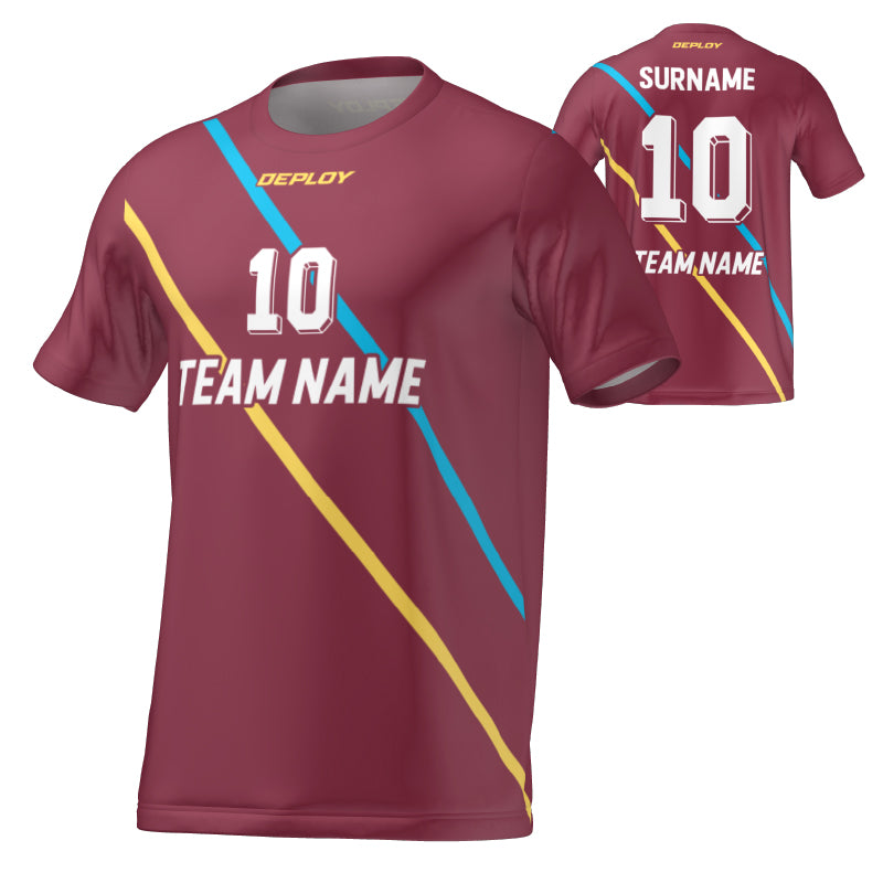 FLIGHT JERSEY 30 - MAROON - Deploy Football - Australia's Best Footballs & Soccer Balls
