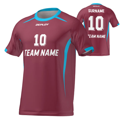 FLIGHT JERSEY 31 - MAROON - Deploy Football - Australia's Best Footballs & Soccer Balls