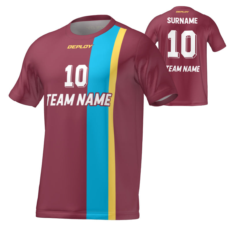 FLIGHT JERSEY 34 - MAROON - Deploy Football - Australia's Best Footballs & Soccer Balls