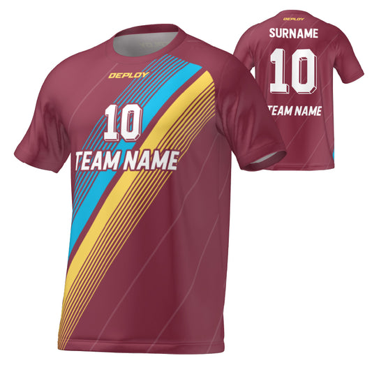 FLIGHT JERSEY 36 - MAROON - Deploy Football - Australia's Best Footballs & Soccer Balls