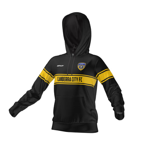 Canberra City FC - Versa Hoodie Black - Youth - Deploy Football - Australia's Best Footballs & Soccer Balls