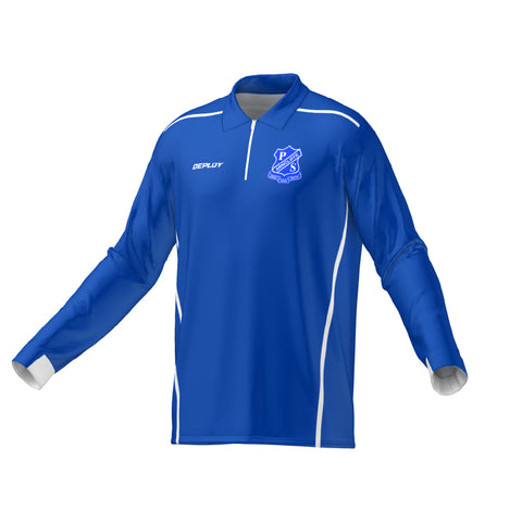 Arncliffe Public School - Long Sleeve School Polo (Blue) - Unisex