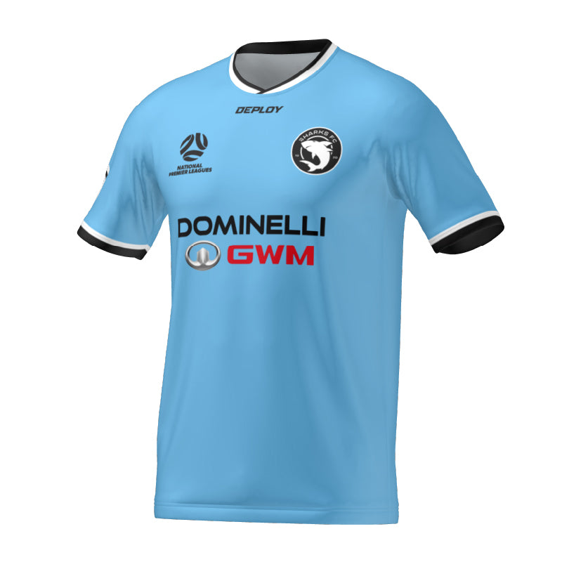 SUTHERLAND SHARKS FC - 2025 NPL HOME JERSEY - Deploy Football - Australia's Best Footballs & Soccer Balls