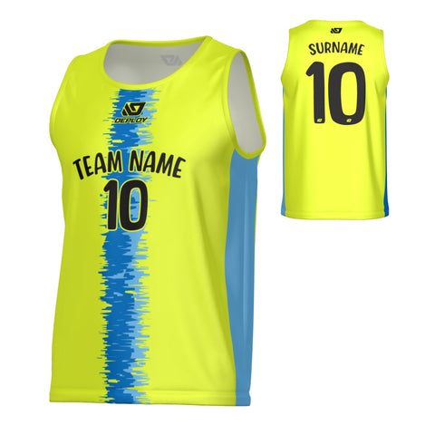 Quake Sports Singlet - Neon Yellow
