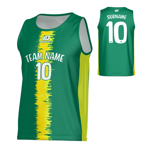 Quake Sports Singlet - Green
