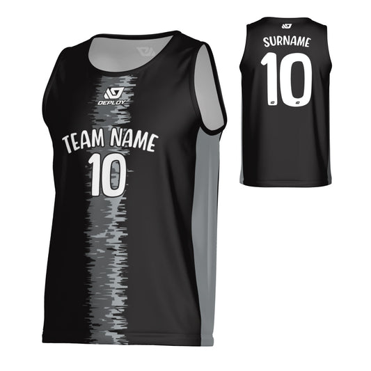 Quake Sports Singlet - Black