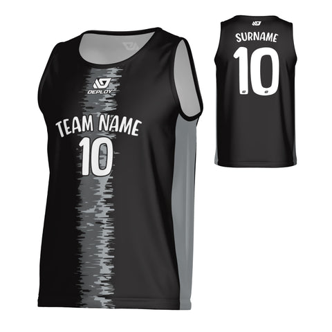 Quake Sports Singlet - Black