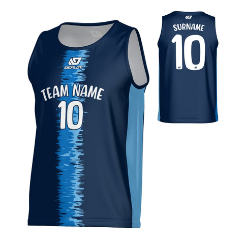 Quake Sports Singlet - Navy