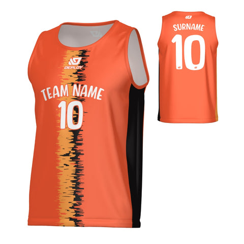 Quake Sports Singlet - Orange