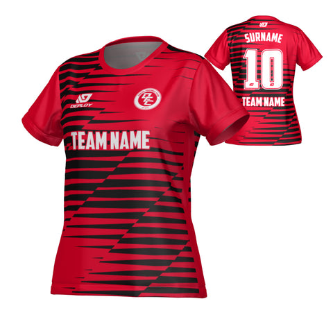Static Womens Jersey - Red