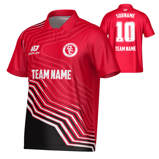 Circuit Collared Jersey - Red