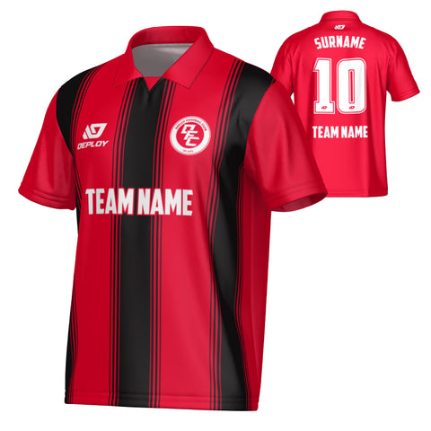 Pillars Collared Jersey - Red