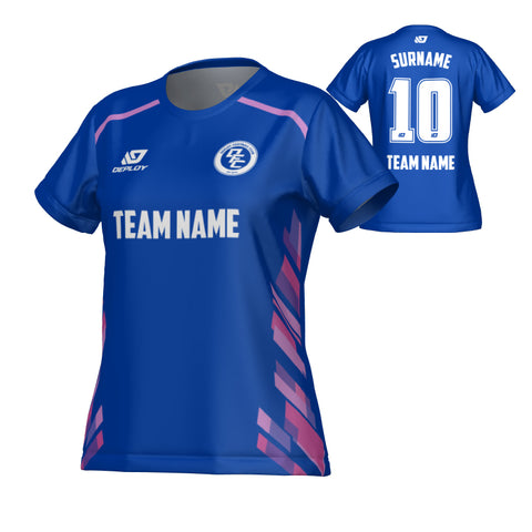 Turbo Womens Jersey - Royal Blue & Purple