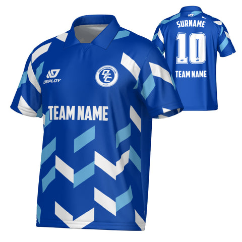 Arrows Collared Jersey - Royal Blue & Sky Blue