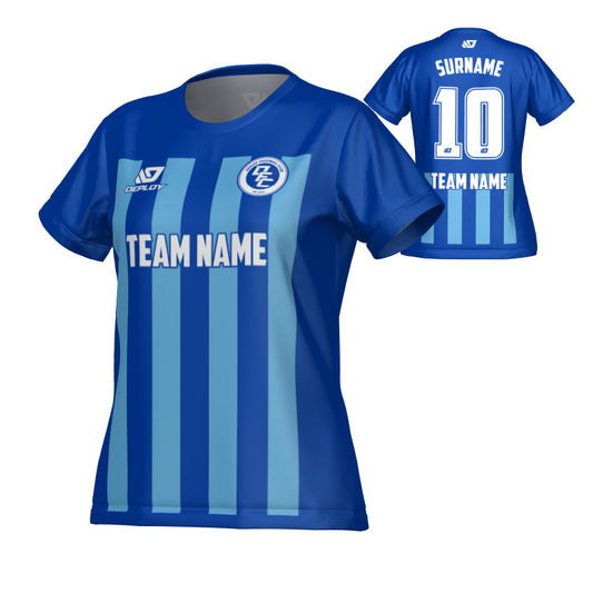 Bars Womens Jersey - Royal Blue & Sky Blue