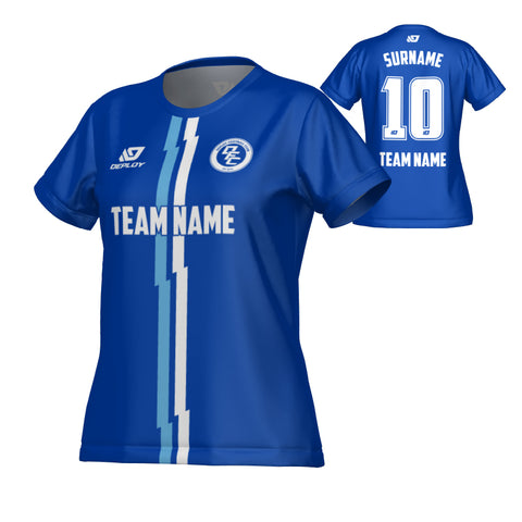 Lightning Womens Jersey - Royal Blue & Sky Blue