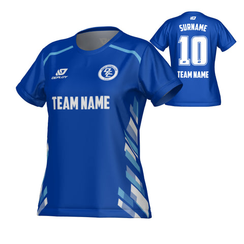 Turbo Womens Jersey - Royal Blue & Sky Blue