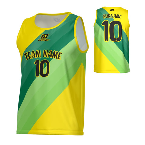Sash Sports Singlet - Yellow