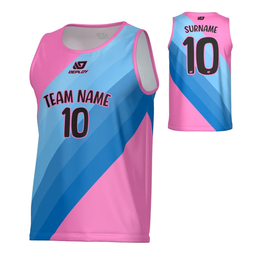 Sash Sports Singlet - Pink