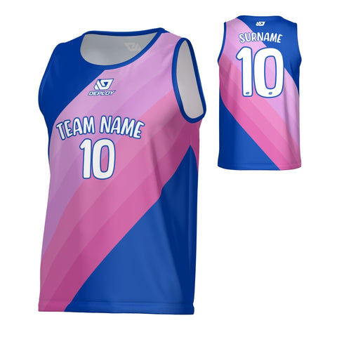 Sash Sports Singlet - Royal Blue